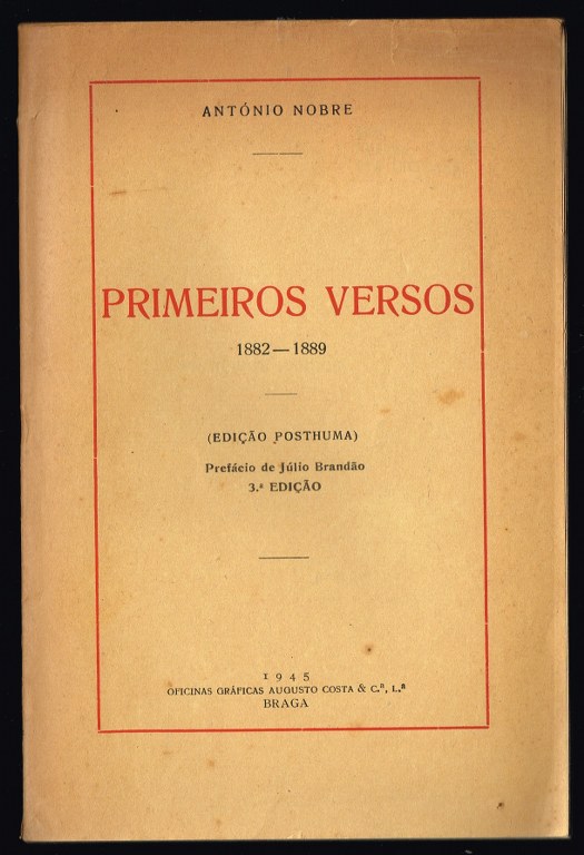 PRIMEIROS VERSOS 1882-1889 